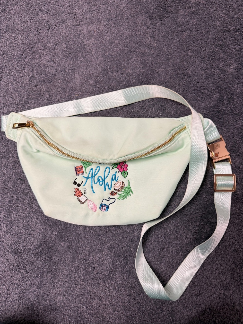 Makers of Magic and Wishes - Aloha Mint Fanny Pack - Embroidered